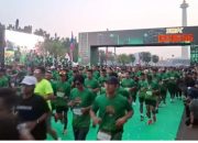 Ribuan Pelari dan Pameran Alutsista Meriahkan HUT ke-65 Kostrad di Monas Jakarta