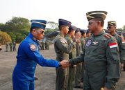 Panglima TNI Tinjau Kesiapan Alutsista Demo Udara HUT Ke-81 RI