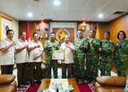 Jelang HUT Ke-81 TNI, Kas Kohanudnas Anjangsana kepada Jenderal (HOR) H.B.L. Mantiri